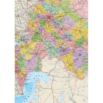 Карта настенная Россия политико-администр/1:4млн.2,17х1,60м,КН130