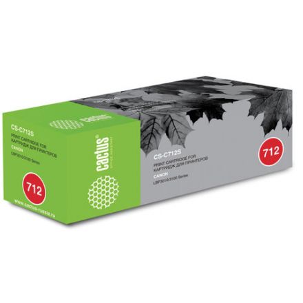 Картридж лазерный CACTUS (CS-C712S) для CANON LBP-3010/3100, ресурс 1500 страниц Картридж лазерный CACTUS (CS-C712S) для CANON LBP-3010/3100, ресурс 1500 страниц