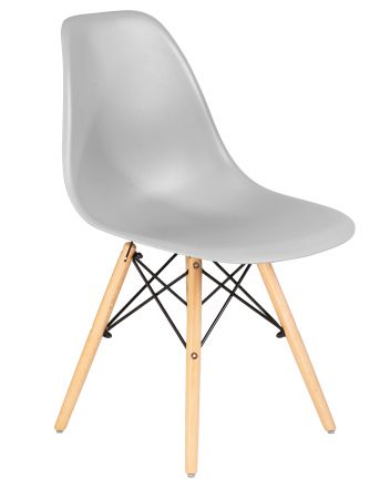 Стул обеденный DOBRIN DSW, ножки светлый бук, цвет светло-серый (GR-01) Стул обеденный DOBRIN DSW, ножки светлый бук, цвет светло-серый (GR-01)