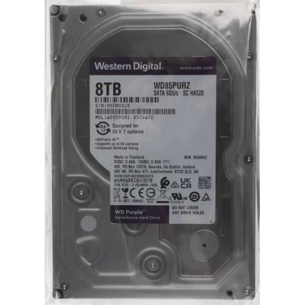 Жесткий диск WD Purple 8TB (WD85PURZ) SATA 5640 rpm 3.5