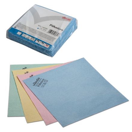 Салфетки VILEDA "ПВАмикро", КОМПЛЕКТ 5 шт., искусственная замша, голубая, 35х38 см, 143590 Салфетки VILEDA "ПВАмикро", КОМПЛЕКТ 5 шт., искусственная замша, голубая, 35х38 см, 143590