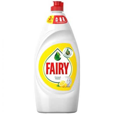 Средство для мытья посуды Fairy "Сочный лимон", 900мл Средство для мытья посуды Fairy "Сочный лимон", 900мл