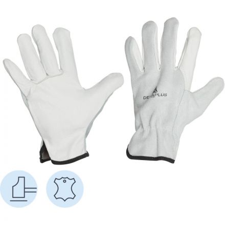 Перчатки DELTA PLUS натуральная воловья кожа FCN29 бежевые р.9 (FCN2909) Перчатки DELTA PLUS натуральная воловья кожа FCN29 бежевые р.9 (FCN2909)