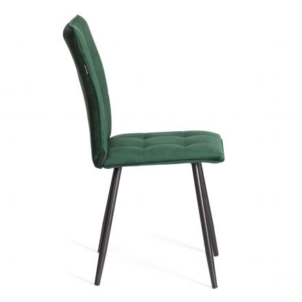 Стул обеденный Medeo LT, флок , серый/черный, 29, 45х56х89 см