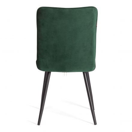 Стул обеденный Medeo LT, флок , серый/черный, 29, 45х56х89 см