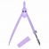 Циркуль BRAUBERG GEOMETRY, 120 мм, пастельно-фиолетовый цвет, защитный колпачок, пластиковый пенал, 210698 Циркуль BRAUBERG GEOMETRY, 120 мм, пастельно-фиолетовый цвет, защитный колпачок, пластиковый пенал, 210698