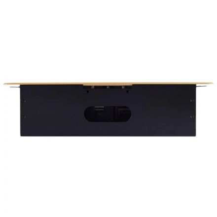 Блок розеток гориз.выд-я 2euro 16a,2usb a с бл.5в/2.1а,пр-ка,зол-й,SHS018-G