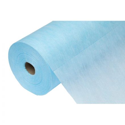 Простыня в рулоне 70х80, голубой (200шт/рул), SMS, пл.18, Комфорт, 11779