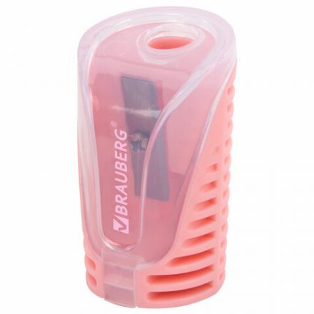 Точилка с контейнером BRAUBERG "CELL PASTEL", пастельные цвета ассорти, 272503 Точилка с контейнером BRAUBERG "CELL PASTEL", пастельные цвета ассорти, 272503