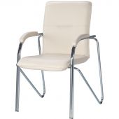 Конференц-кресло UA_EChair SAMBA Chrome к/з бежев./к/з (V-18) Конференц-кресло UA_EChair SAMBA Chrome к/з бежев./к/з (V-18)