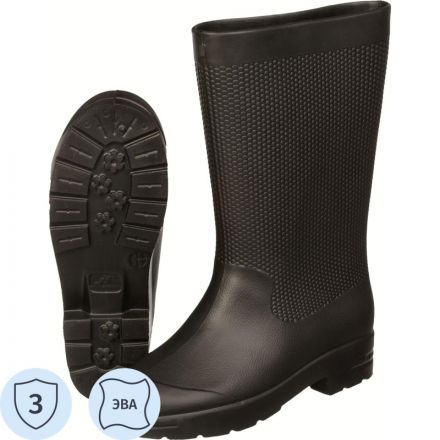 Сапоги женские Аврора цв. черный ЭВА р.40-41