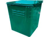 Контейнер металл 750л. для ТБО, с крышкой, усиленный цв. зелёный Контейнер металл 750л. для ТБО, с крышкой, усиленный цв. зелёный