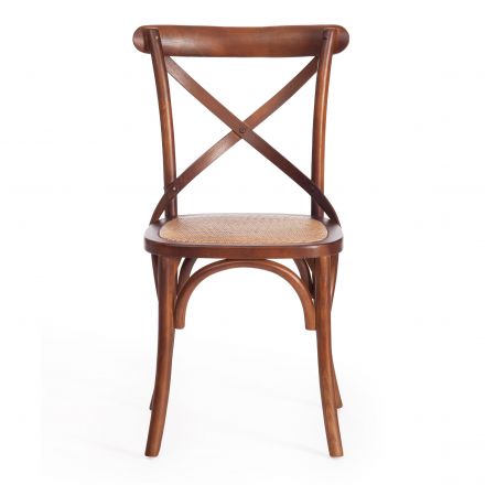 Стул Tetchair CROSS (mod.CB2001), дерево береза, 49.5*53.5*87, Темный Орех (№5)