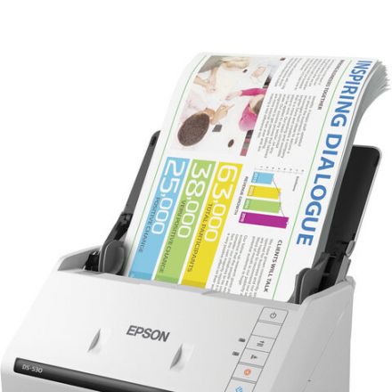Сканер потоковый EPSON WorkForce DS-530II А4, 35 стр./мин, 1200x1200, ДАПД, B11B261401 Сканер потоковый EPSON WorkForce DS-530II А4, 35 стр./мин, 1200x1200, ДАПД, B11B261401