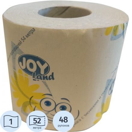 Бумага туалетная 1-сл.бел.перф.,тис.,54м 48рул/уп _Л