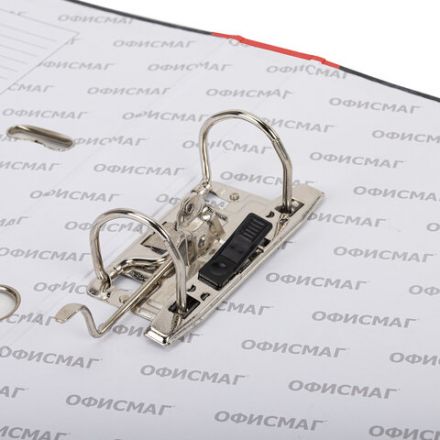 Папка-регистратор ОФИСМАГ, фактура стандарт, с мраморным покрытием, 50 мм, красный корешок, 225587 Папка-регистратор ОФИСМАГ, фактура стандарт, с мраморным покрытием, 50 мм, красный корешок, 225587