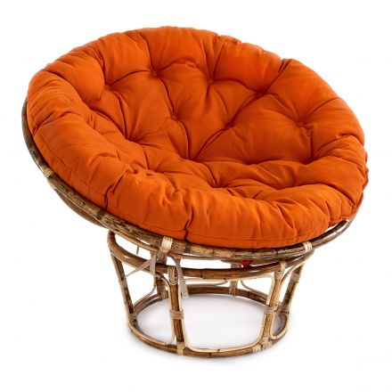 Матрац для кресла "Папасан", ткань, оранжевый, С 23