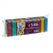 Губки для мытья посуды Миди (10 шт/уп) 80x50x25мм Губки для мытья посуды Миди (10 шт/уп) 80x50x25мм