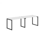 Стол 2-х местный XQWST 2470 Белый/Антрацит 2406х700х750 Стол 2-х местный XQWST 2470 Белый/Антрацит 2406х700х750