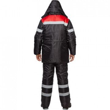 Костюм рабочий зимний з26-КПК черн/красн (р.52-54) 170-176 Костюм рабочий зимний з26-КПК черн/красн (р.52-54) 170-176