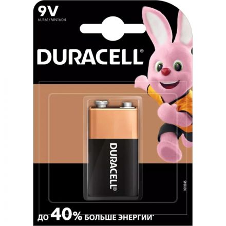 Батарейка Duracell Plus Крона 6LR61 BL1 Alkaline 9V Батарейка Duracell Plus Крона 6LR61 BL1 Alkaline 9V