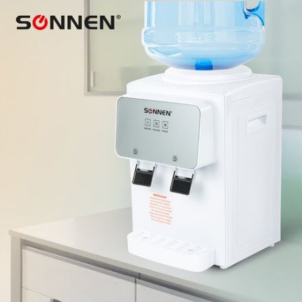 Кулер для воды SONNEN TSE-02WP, настольный, НАГРЕВ/ОХЛАЖДЕНИЕ ЭЛЕКТРОННОЕ, 2 крана, белый, 455622 Кулер для воды SONNEN TSE-02WP, настольный, НАГРЕВ/ОХЛАЖДЕНИЕ ЭЛЕКТРОННОЕ, 2 крана, белый, 455622