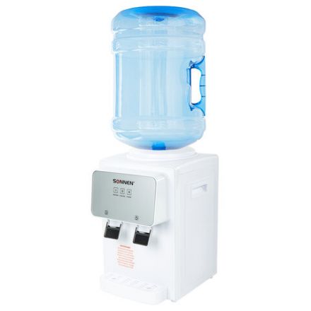 Кулер для воды SONNEN TSE-02WP, настольный, НАГРЕВ/ОХЛАЖДЕНИЕ ЭЛЕКТРОННОЕ, 2 крана, белый, 455622 Кулер для воды SONNEN TSE-02WP, настольный, НАГРЕВ/ОХЛАЖДЕНИЕ ЭЛЕКТРОННОЕ, 2 крана, белый, 455622