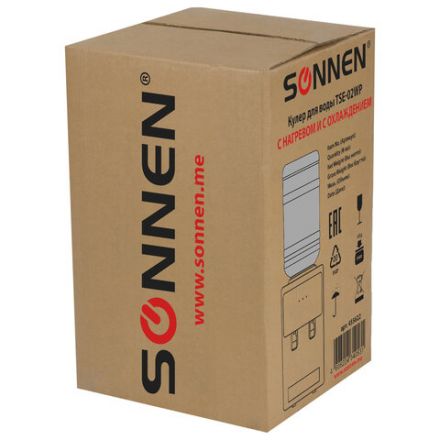 Кулер для воды SONNEN TSE-02WP, настольный, НАГРЕВ/ОХЛАЖДЕНИЕ ЭЛЕКТРОННОЕ, 2 крана, белый, 455622 Кулер для воды SONNEN TSE-02WP, настольный, НАГРЕВ/ОХЛАЖДЕНИЕ ЭЛЕКТРОННОЕ, 2 крана, белый, 455622