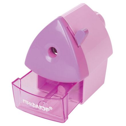 Точилка механическая ПИФАГОР "Домик гнома", металлический механизм, корпус розовый, 270424 Точилка механическая ПИФАГОР "Домик гнома", металлический механизм, корпус розовый, 270424