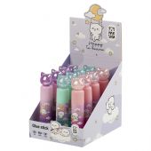 Клей-карандаш MESHU с топпером "Crystal Kitten", 8г, дисплей бокс, ПВП, ассорти