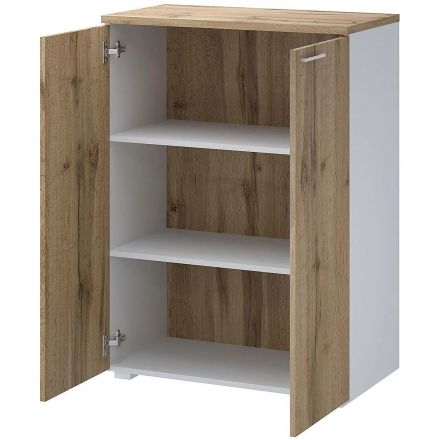 Стеллаж Коомус Мебель К-Loft 241H011 786х420х1080 дуб натур/белый Стеллаж Коомус Мебель К-Loft 241H011 786х420х1080 дуб натур/белый