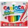 Фломастеры Carioca "Jumbo", 12цв., утолщенные, смываемые, картон, европодвес