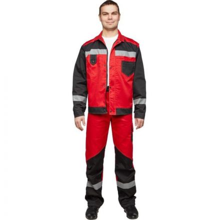 Костюм рабочий летний мужской л21-КБР красн/черн. (р.60-62) 182-188 Костюм рабочий летний мужской л21-КБР красн/черн. (р.60-62) 182-188