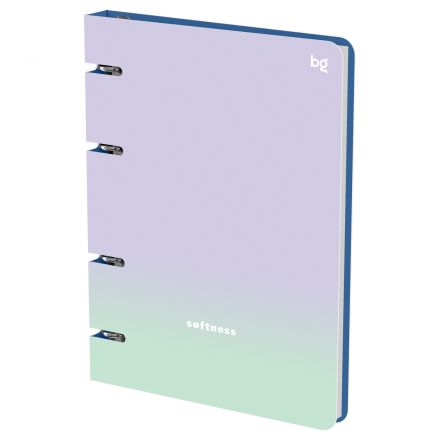 Тетрадь на кольцах А5, 120л., BG "Мягкость", картон, софт-тач ламинация Тетрадь на кольцах А5, 120л., BG "Мягкость", картон, софт-тач ламинация