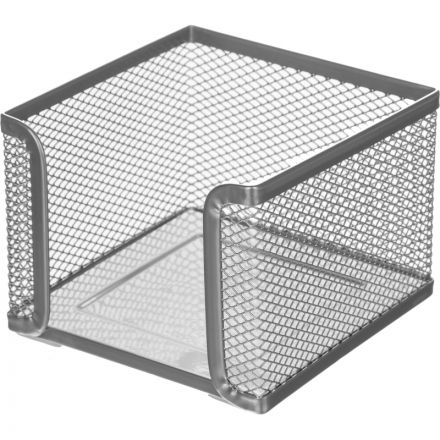 Подставка для блок-кубиков Attache (металлическая сетка, 105x105x78 мм, серебро)