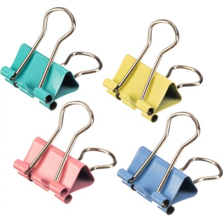 Зажимы для бумаг Attache 19 мм цветные (12 штук в упаковке) Зажимы для бумаг Attache 19 мм цветные (12 штук в упаковке)