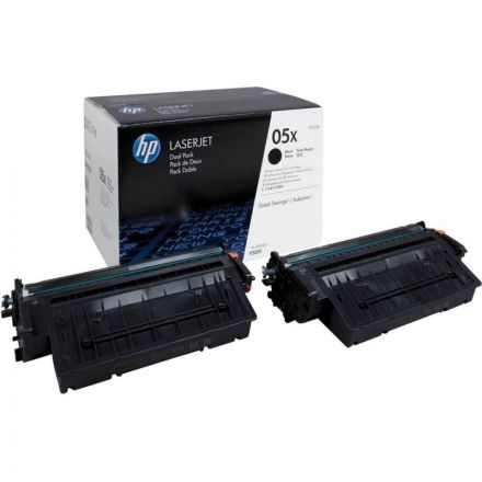 Картридж лазерный HP 05X CE505XD чер. пов.емк. для LJ Р2055 (2шт/уп)