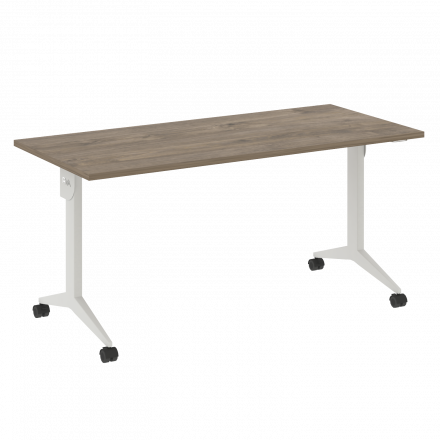 X-Pull Стол складной мобильный X.M-4.7 Тиквуд тёмный/Белый металл 1580*720*753