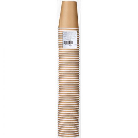 Стакан одноразовый бум 1-сл. d-90мм 300мл Крафт 50шт/уп (SP12)