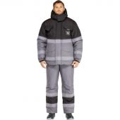 Костюм рабочий зимний мужской з50-КПК СОП сер/черн р.48-50/170-176 Костюм рабочий зимний мужской з50-КПК СОП сер/черн р.48-50/170-176