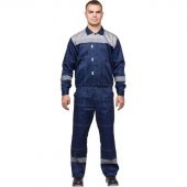 Костюм рабочий летний муж. л20-КБР синий/сер (р.44-46) 158-164 Костюм рабочий летний муж. л20-КБР синий/сер (р.44-46) 158-164