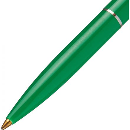 Ручка шариковая автоматическая Schneider K15 синяя (зеленый корпус, толщина линии 0.5 мм)