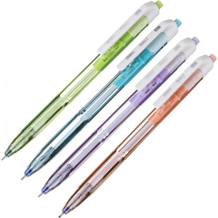 Ручка шариковая автомат. Deli Xtream шар.0,7мм,лин 0,5мм,масл,син,асс Ручка шариковая автомат. Deli Xtream шар.0,7мм,лин 0,5мм,масл,син,асс