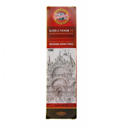 Карандаш чернографитный Koh-I-Noor 1500 2B заточенный