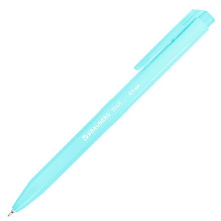 Ручка шариковая автоматическая BRAUBERG "TRIOS PASTEL COLOR", СИНЯЯ, корпус ассорти, пишущий узел 0,5 мм, линия письма 0,3 мм, 144496 Ручка шариковая автоматическая BRAUBERG "TRIOS PASTEL COLOR", СИНЯЯ, корпус ассорти, пишущий узел 0,5 мм, линия письма 0,3 мм, 144496