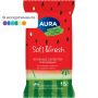 Салфетки влажные освежающие AURA TROPIC COCKTAIL  pocket-pack 15шт КК/110