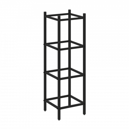 Loft Угловой проходной переходной модуль VR.L-SL.UPK-2.3.2 Чёрный металл 446*446*1458 Loft Угловой проходной переходной модуль VR.L-SL.UPK-2.3.2 Чёрный металл 446*446*1458