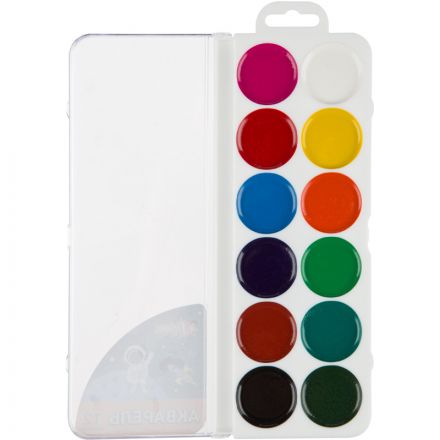 Краски акварельные №1 School Space time, наб. 12 цветов