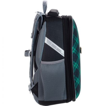 Ранец Комус Класс Basic Лисичка, клетка зеленый , 2 отд, эргоном спинка Ранец Комус Класс Basic Лисичка, клетка зеленый , 2 отд, эргоном спинка