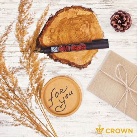 Маркер перманентный CROWN "Multi Marker", ЧЕРНЫЙ, круглый наконечник, 3 мм, CPM-800 Маркер перманентный CROWN "Multi Marker", ЧЕРНЫЙ, круглый наконечник, 3 мм, CPM-800